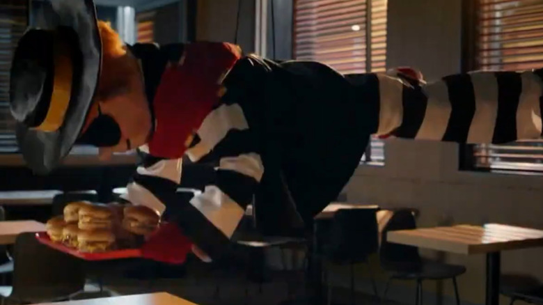 The Hamburglar in the Commercial "Heist"