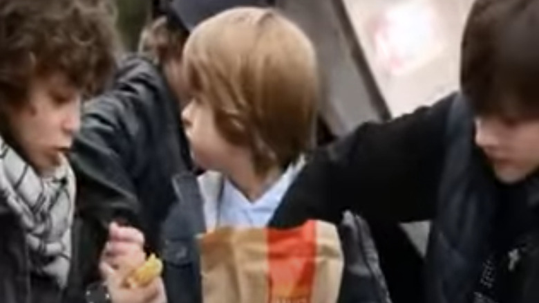 Kid gets his McDonald's lunch stolen by bullies