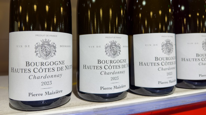 Bottles of White Burgundy Vintage 2023