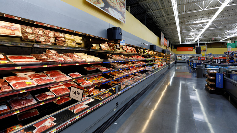 Walmart meat section