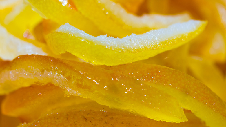 Candied lemon peels