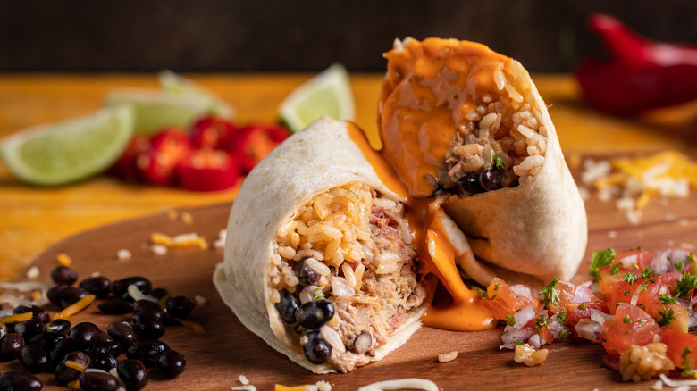 Bean and cheese burrito