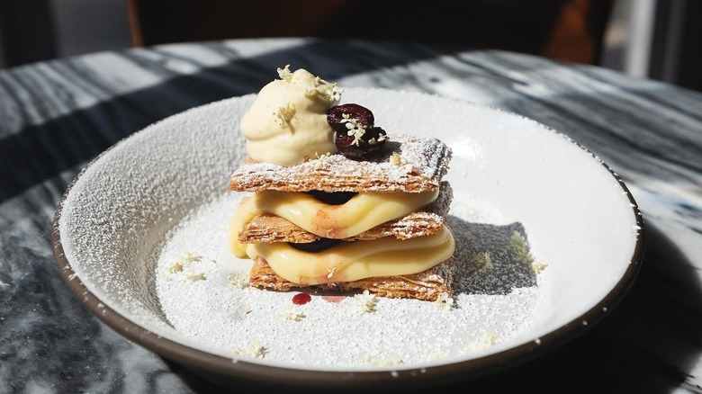 A beautiful layered pastry from Lula Café