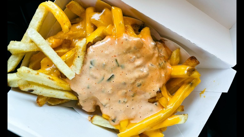 In-N-Out fries with cheese and Secret Spread