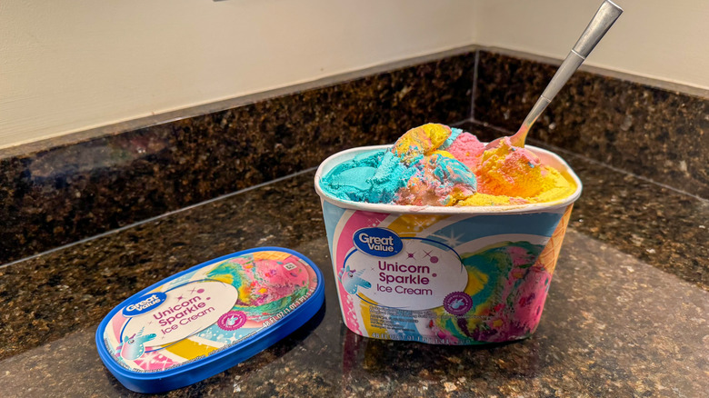 Unicorn Sparkle ice cream