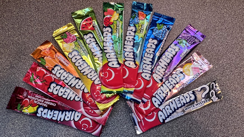 Variety of Airheads flavors