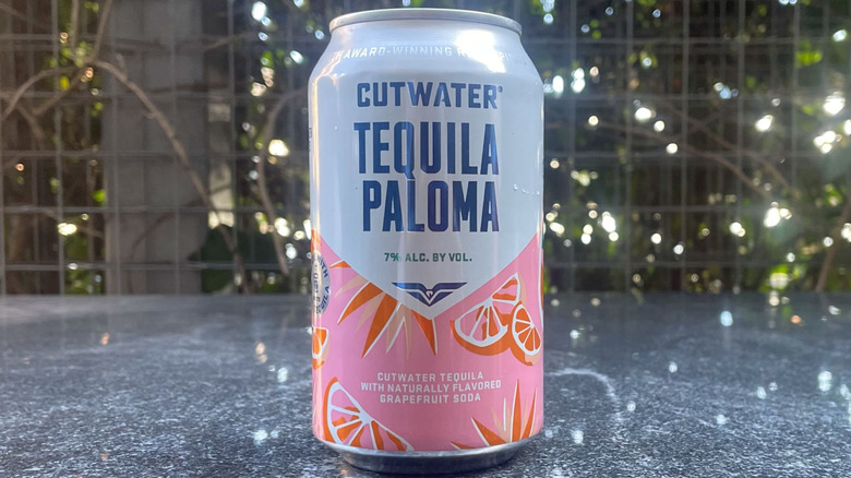 A can of Cutwater Tequila Paloma