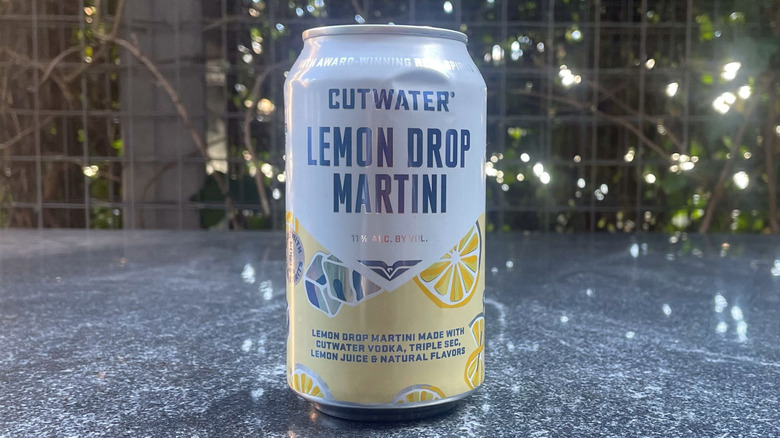 Can of Cutwater Lemon Drop Martini