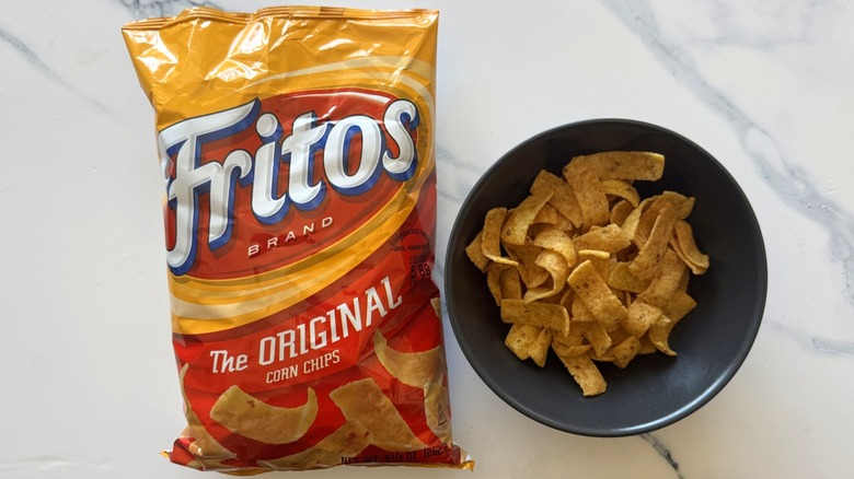 Original Fritos on marble surface