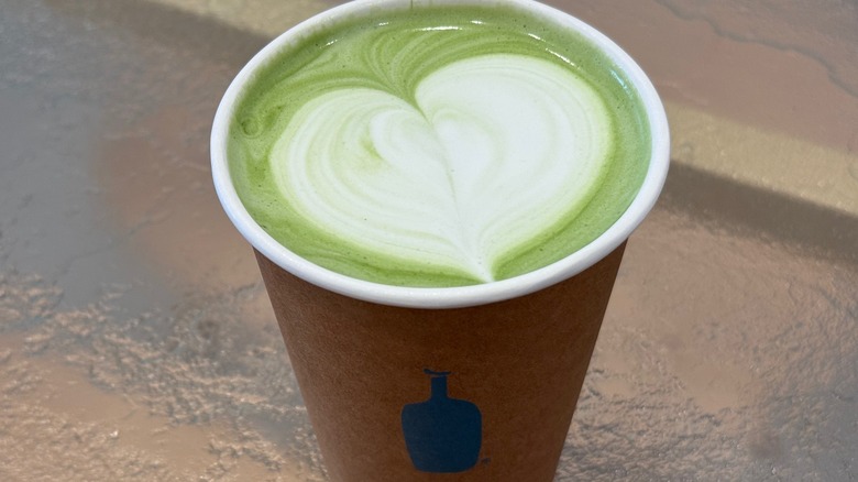 Matcha latte from Blue Bottle Coffee