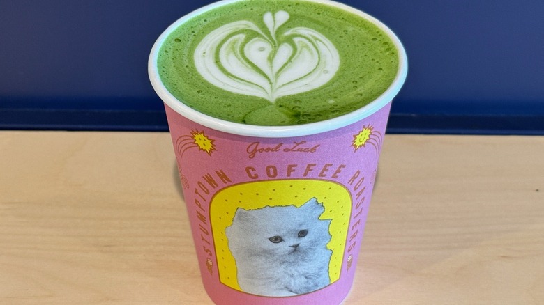 Matcha latte from Stumptown Coffee Roasters