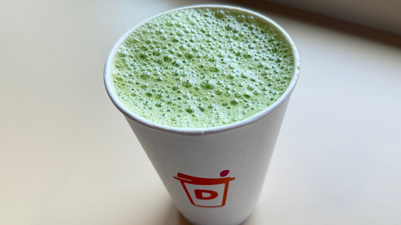 Matcha latte from Dunkin'