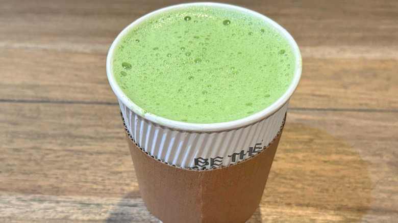 Matcha latte from 7 Leaves