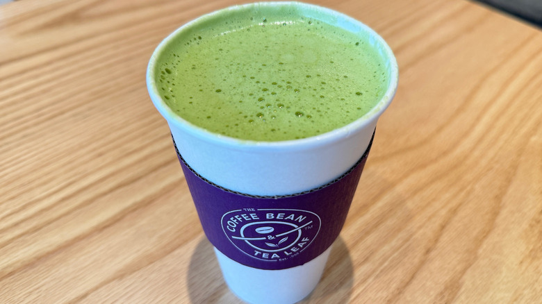 Matcha latte from The Coffe Bean & Tea Leaf