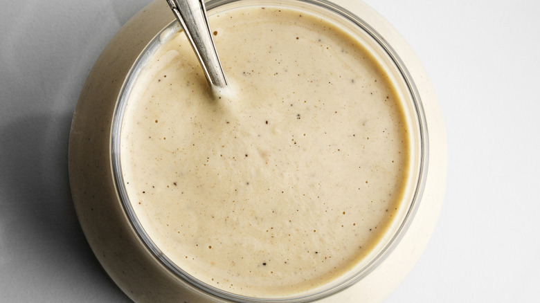 A bowl of goddess dressing