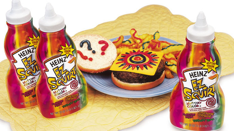 Bottles of Heinz EZ Squirt