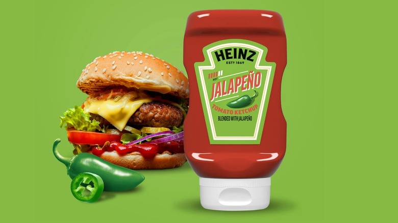Bottle of Heinz jalapeno ketchup