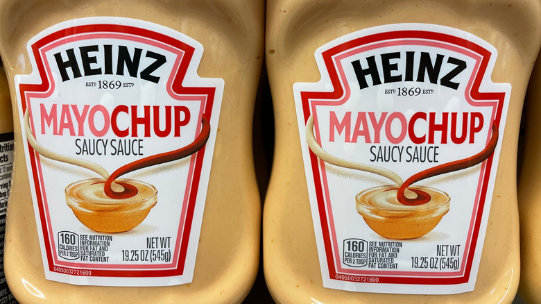 Bottles of Heinz Mayochup