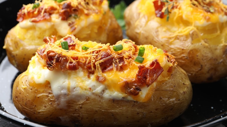 A bacon and cheese baked potato from Wendy's