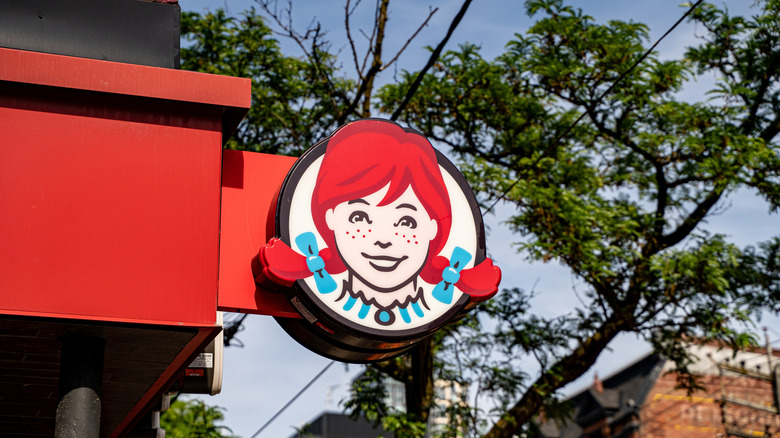 Exterior of a Wendy's fast food restaurant