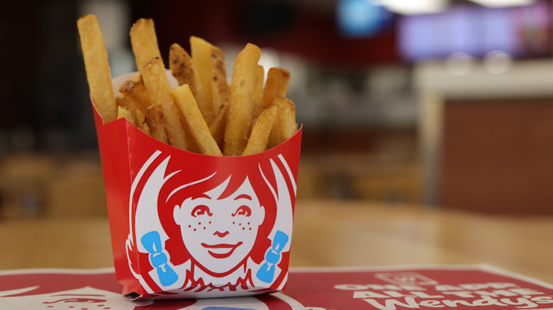 closeup of Wendy's fries