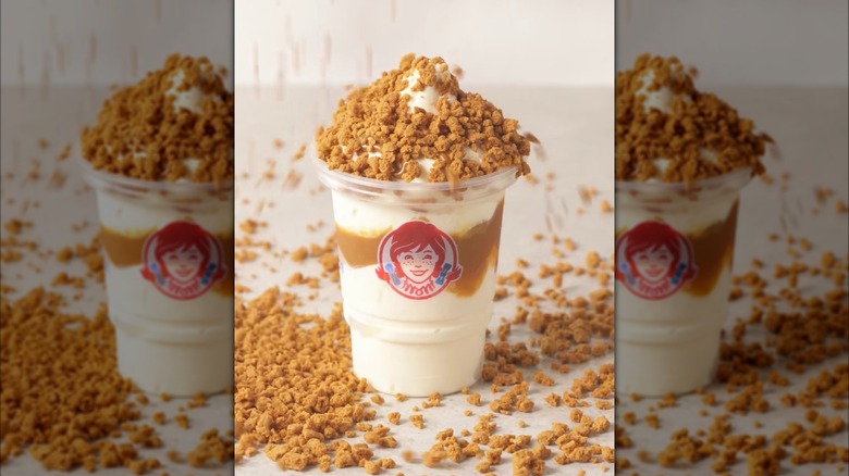 A Biscoff Frosty from Wendy's UK.
