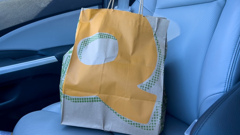 quiznos paper bag