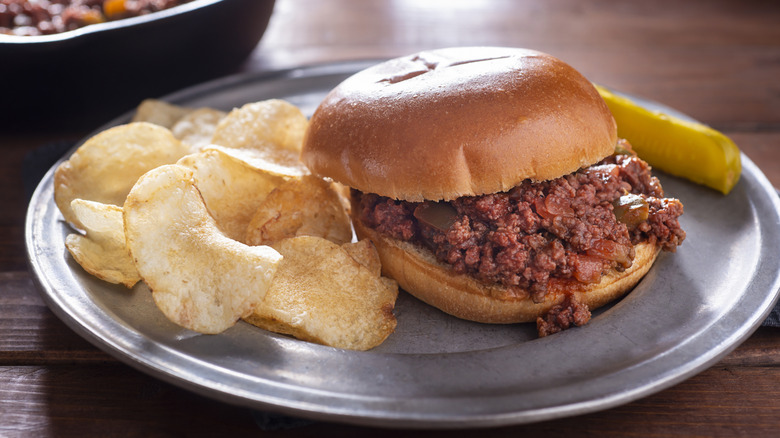 Sloppy Joe sandwich