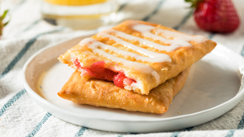 A Toaster Strudel on a plate