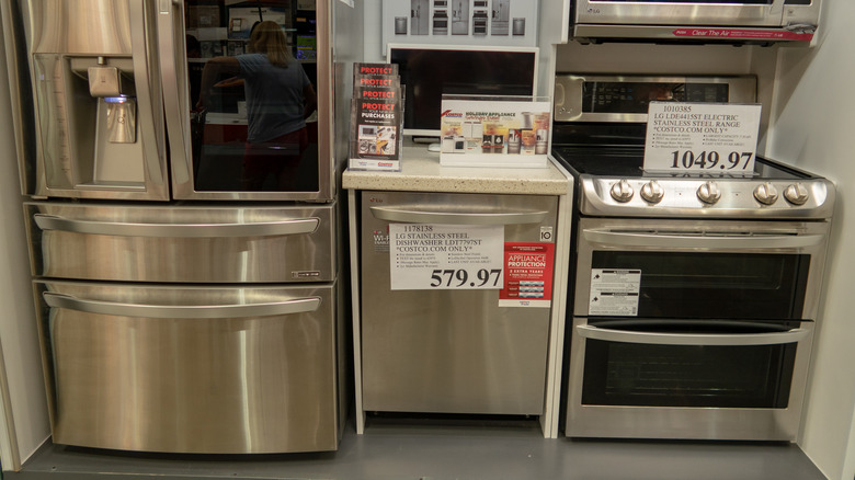 Appliances for sale at Costco