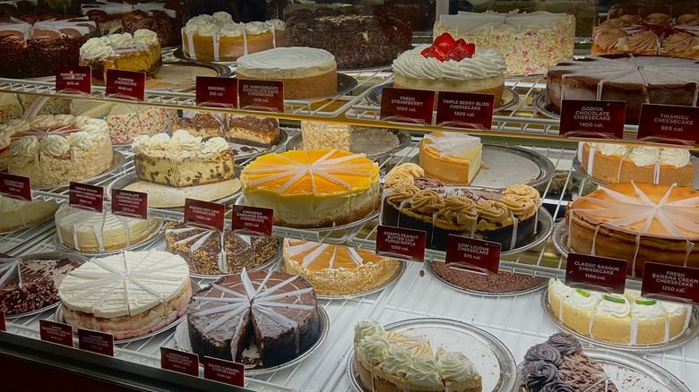 Cheesecake Factory bakery display case