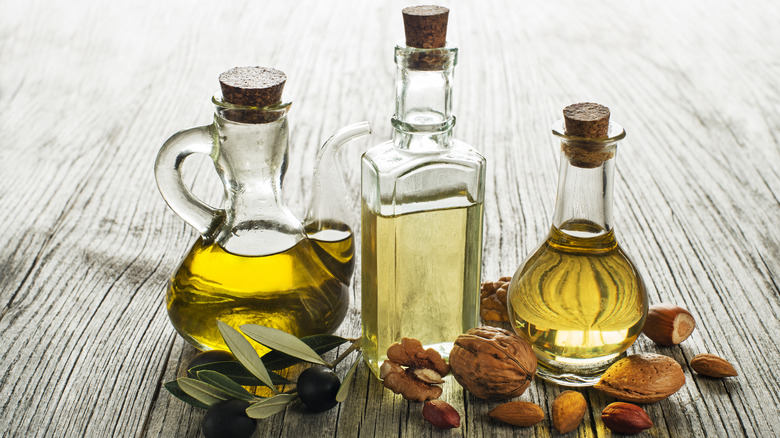 bottles of food oil