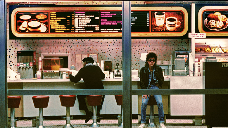 Interior of a Dunkin' Donuts in 1982.