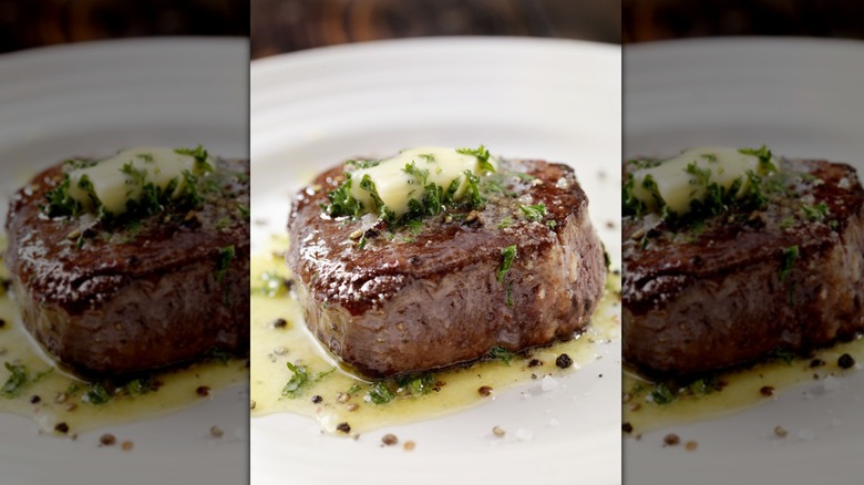 Filet mignon with butter