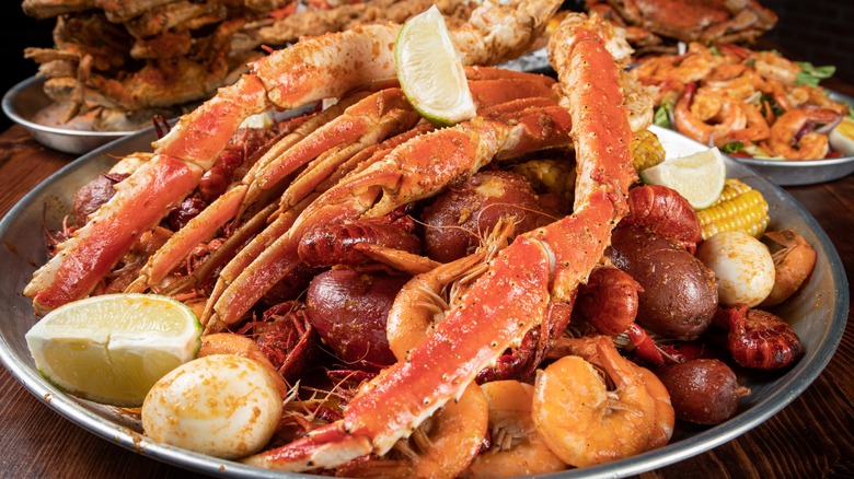 Plate of King Crab legs