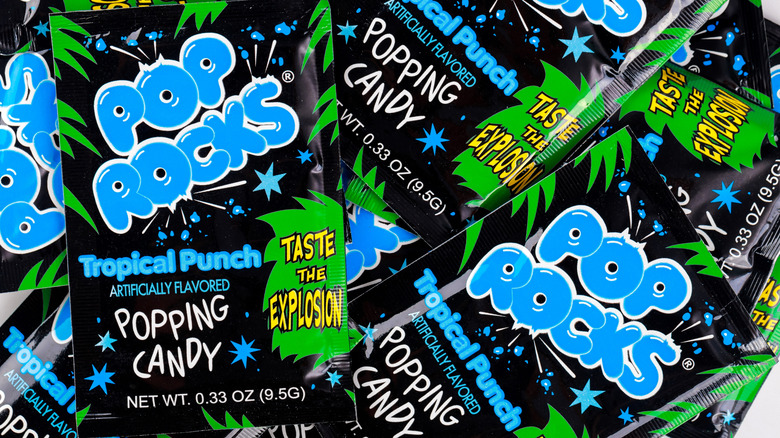 Pouches of Pop Rocks candy