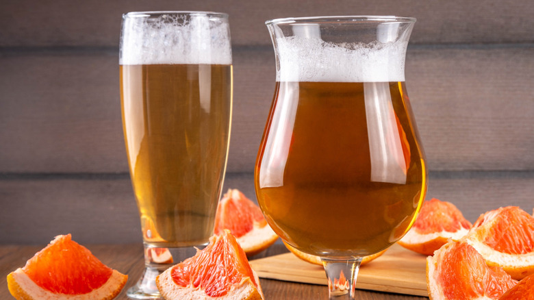 Sour beer with oranges
