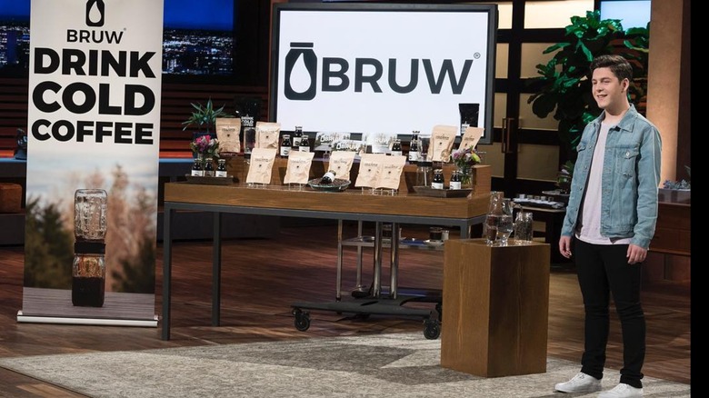 Max Feder pitching Bruw on Shark Tank