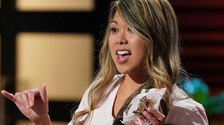 Francheska Yamsuan pitching Coconut Girl on Shark Tank
