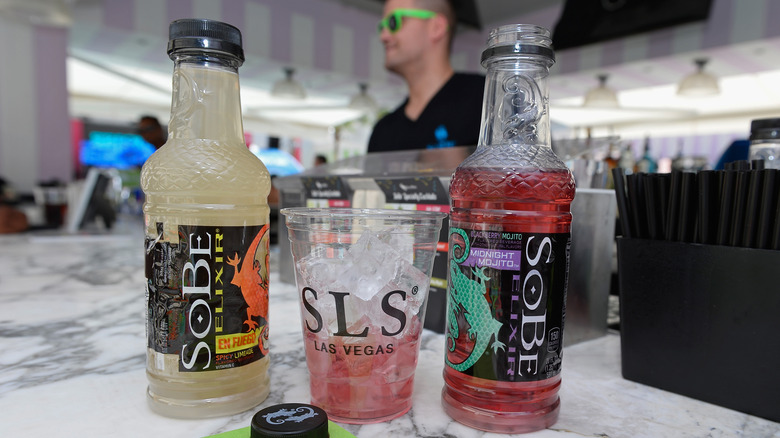 Bottles of SoBe at an event in Las Vegas in 2016