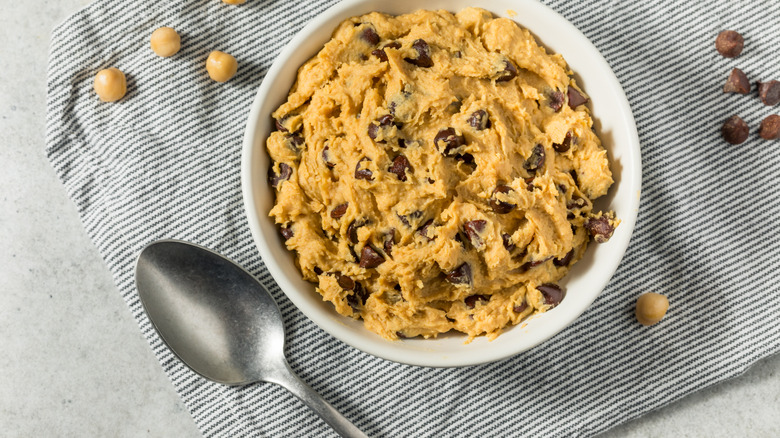 edible cookie dough in a bowl