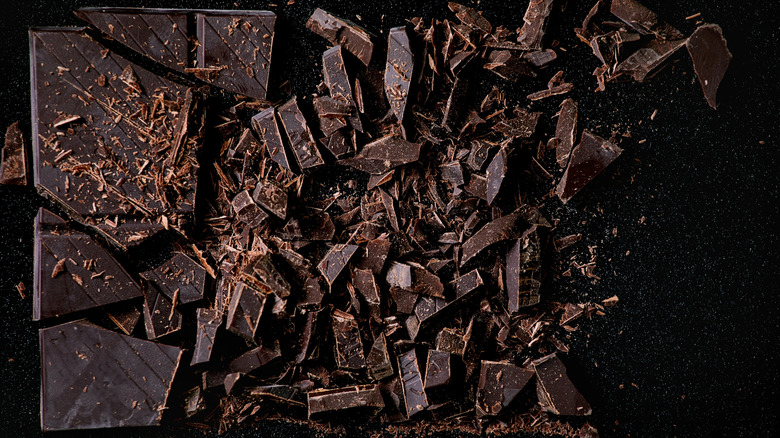 Chopped chocolate