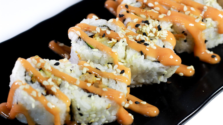 California rolls with spicy mayo