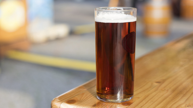 Glass of real ale