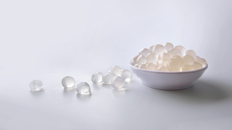 cooked tapioca pearls in bowl
