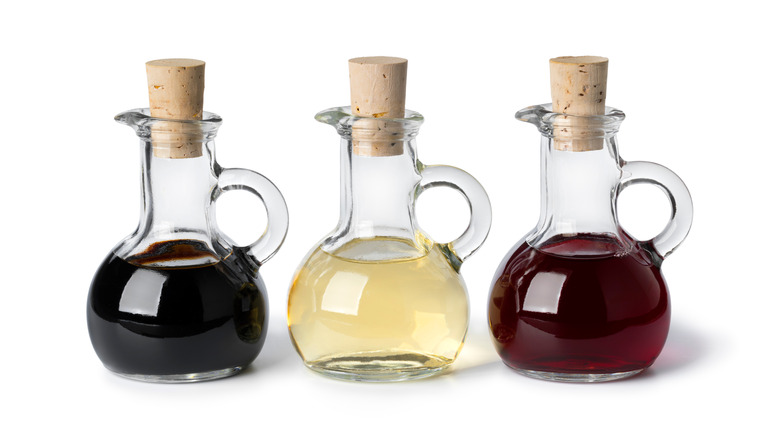 Three different sauces