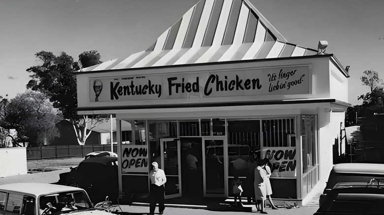 A retro KFC storefront