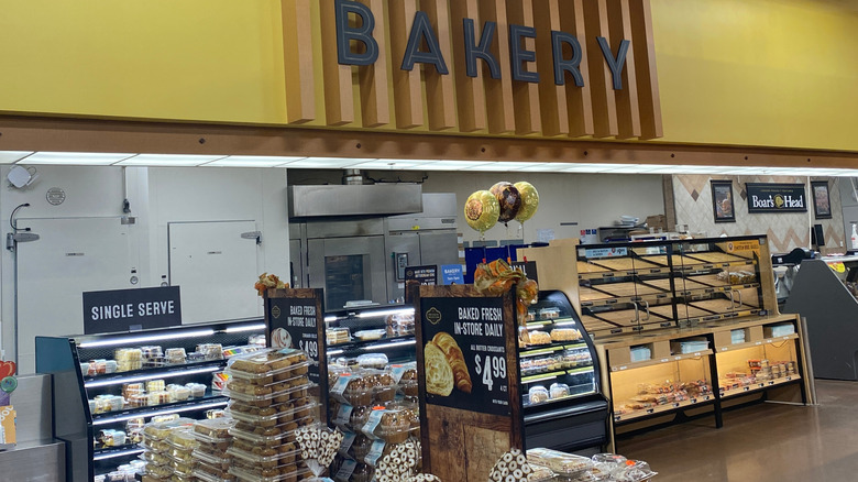 Bakery section at Kroger grocery store.