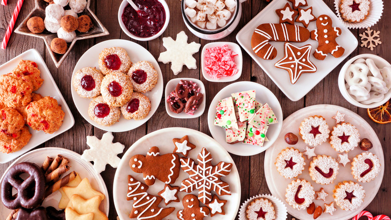 a spread of desserts