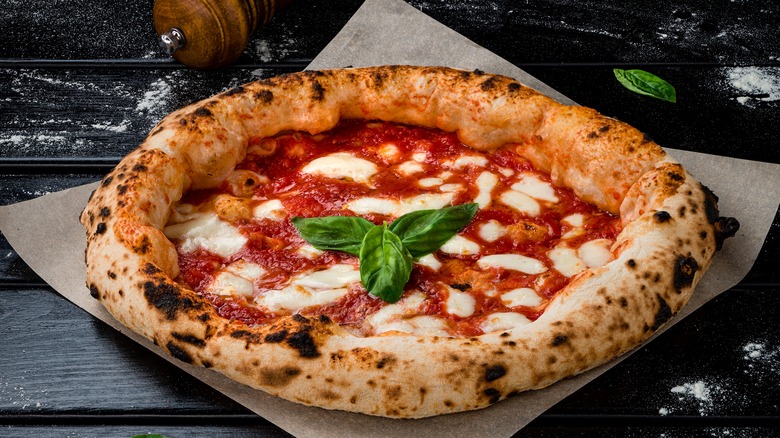 prepared Neapolitan pizza